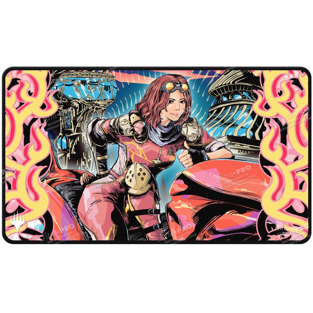 Aetherdrift Chandra, Spark Hunter AR Enhanced Playmat for Magic: The Gathering Front
