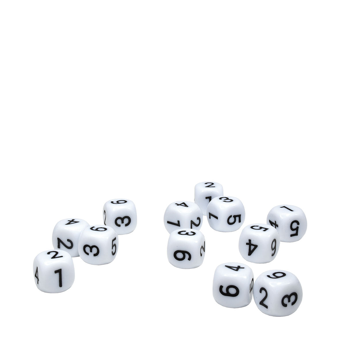 White D6 Dice Set (12ct) | Ultra PRO International