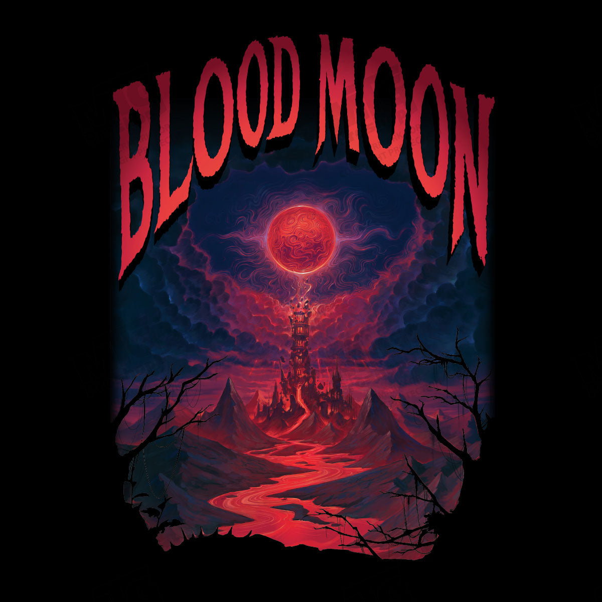 Wilds of Eldraine Blood Moon Zip-Up Hoodie for Magic: The Gathering