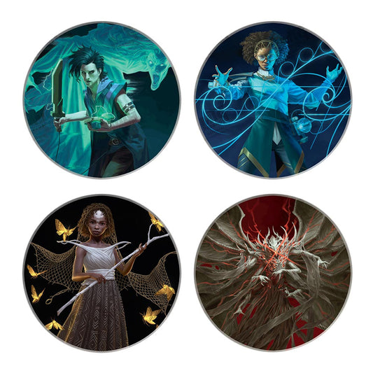 Duskmourn Ceramic Coasters 4-Pack Set for Magic: The Gathering