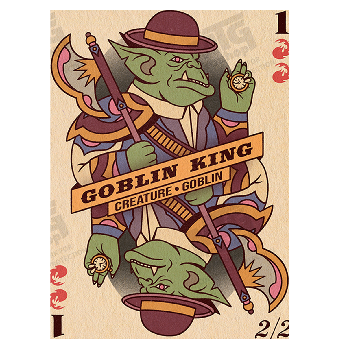 Secret Lair Spring Superdrop Poster - Goblin King for Magic: The Gathering