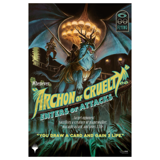 Duskmourn Archon of Cruelty Poster for Magic: The Gathering