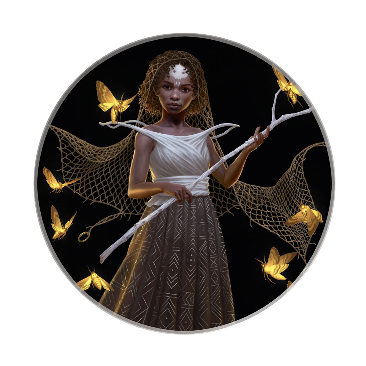 Duskmourn Commander Aminatou Ceramic Coaster for Magic: The Gathering