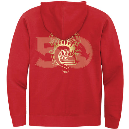 Dungeons & Dragons 50th Anniversary Mimic Foil Hoodie Back