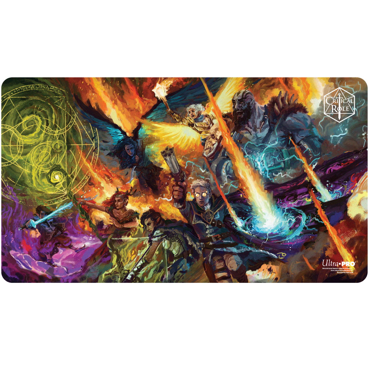 Critical Role PoD Stitched Edge Playmat - Heroes of Tal'Dorei Front