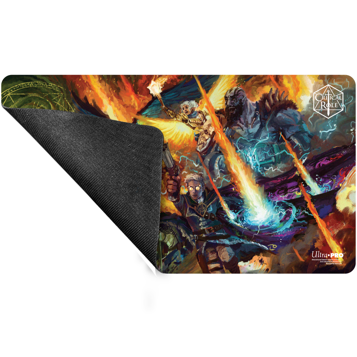Critical Role PoD Stitched Edge Playmat - Heroes of Tal'Dorei Back
