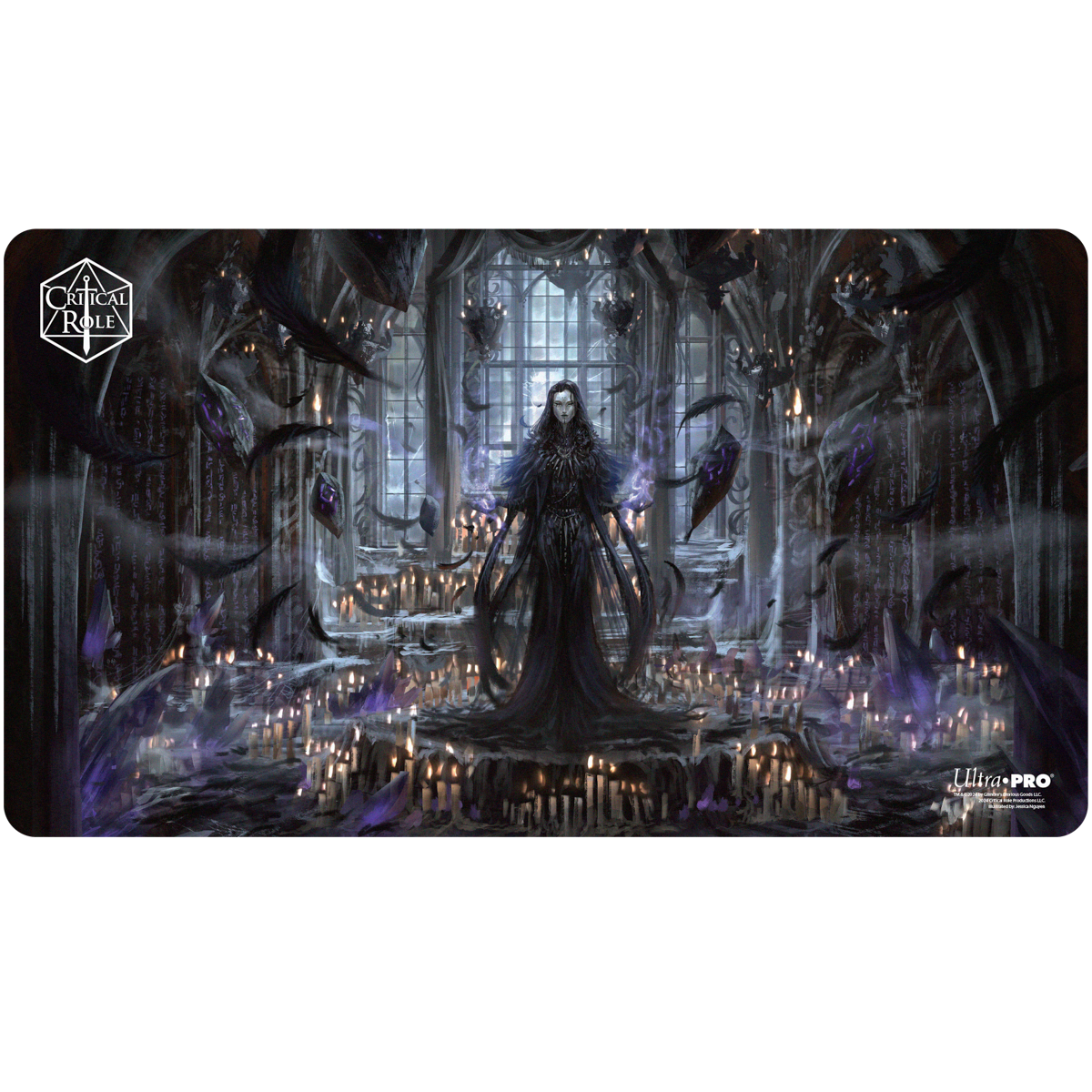 Critical Role PoD Stitched Edge Playmat - Matron of Ravens Front