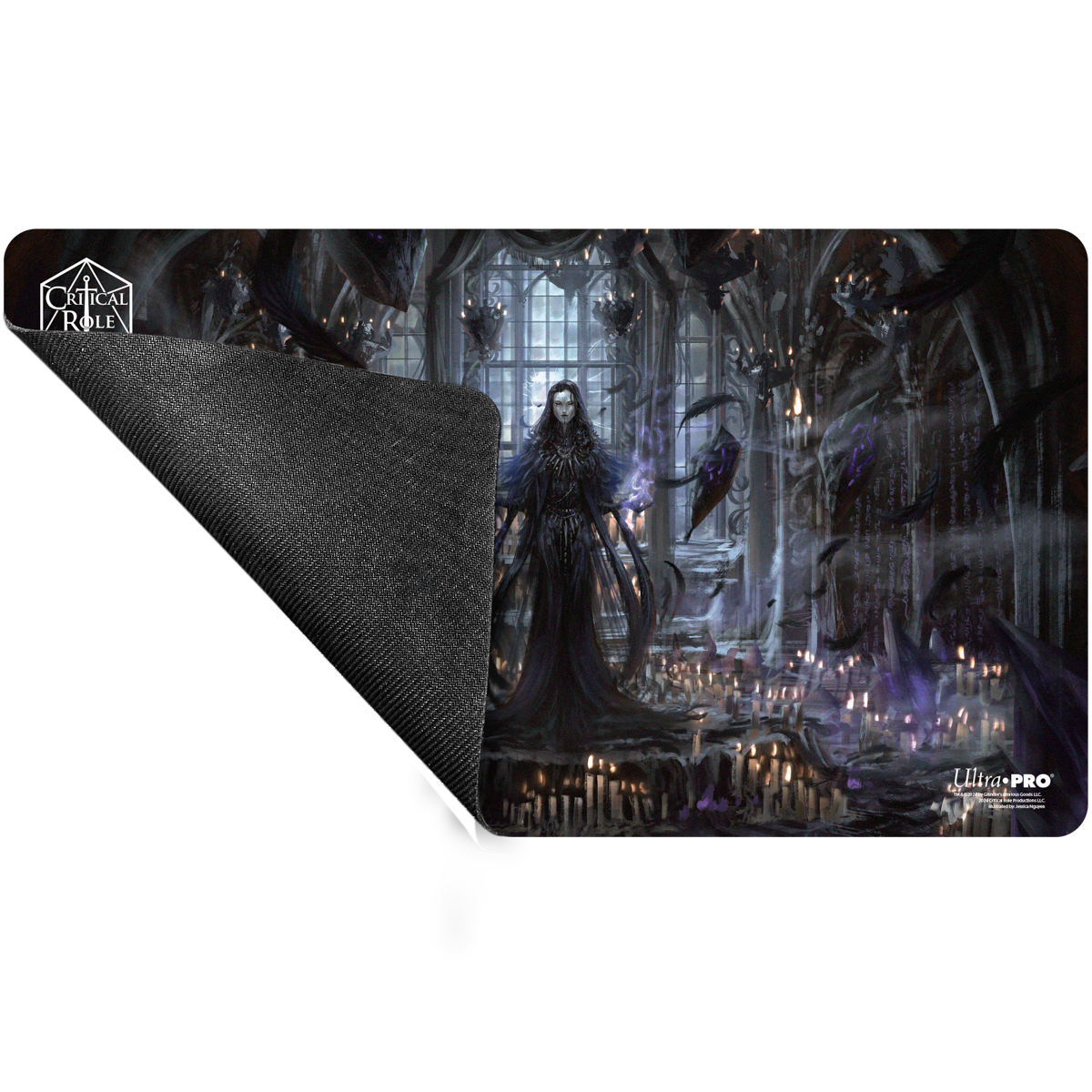 Critical Role PoD Stitched Edge Playmat - Matron of Ravens Back