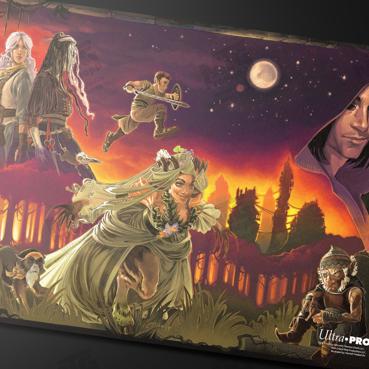 Critical Role PoD Stitched Edge Playmat - Pulp Poster Art