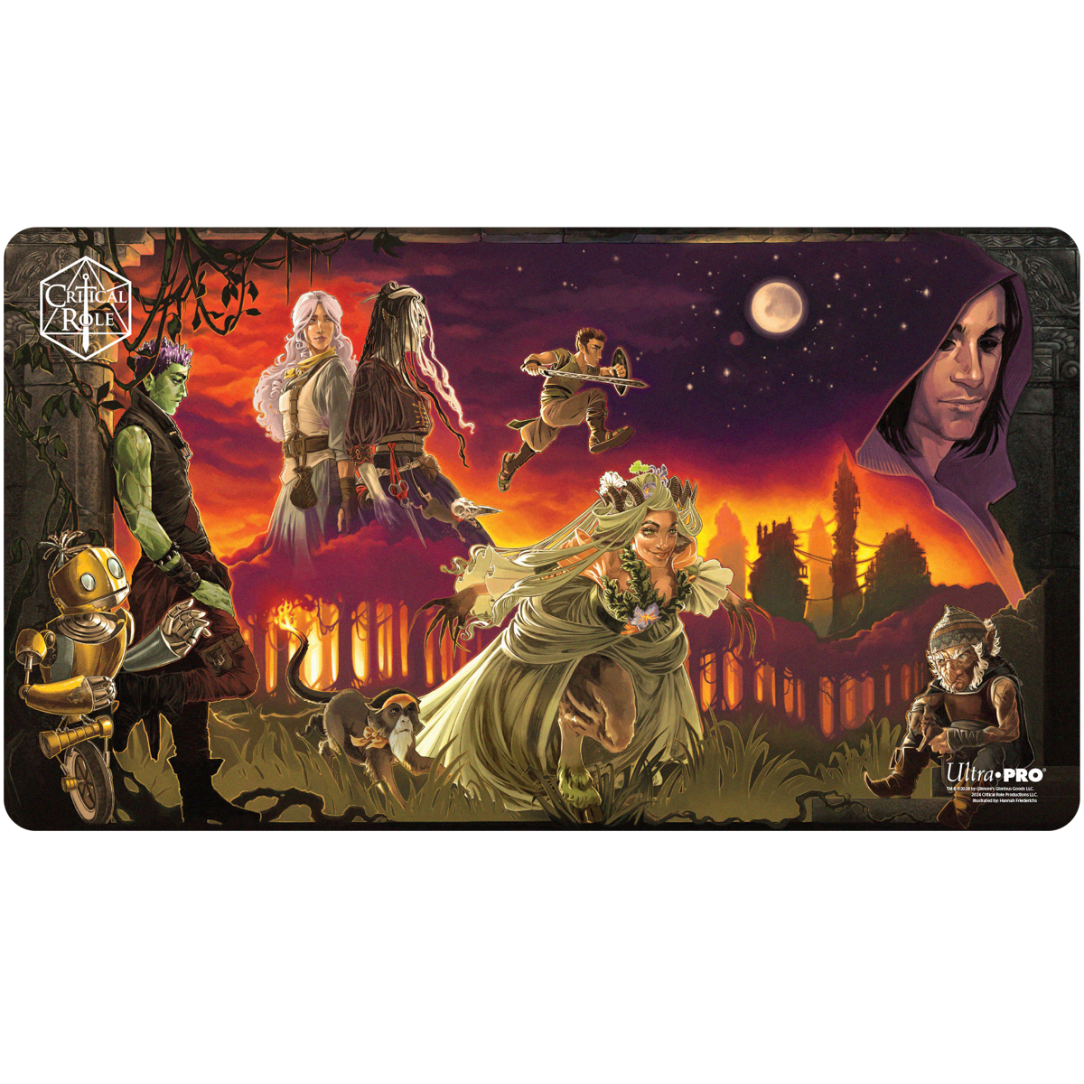 Critical Role PoD Stitched Edge Playmat - Pulp Poster Front