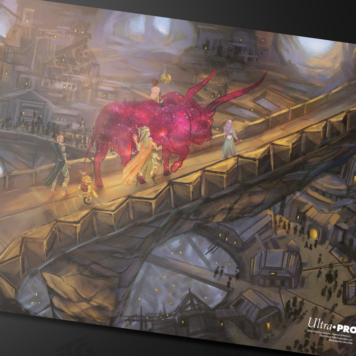 Critical Role PoD Stitched Edge Playmat - Umudara Art