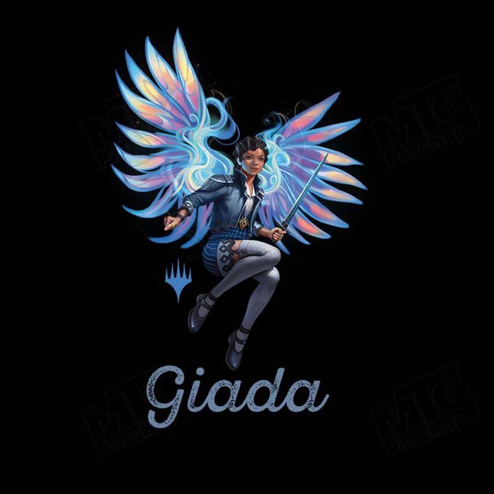 Foundations Giada Printed Graphic Tee in Black for Magic: The Gathering