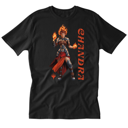 Foundations Chandra Printed Graphic Tee in Black for Magic: The Gathering