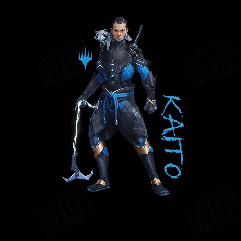 Foundations Kaito Printed Graphic Tee in Black for Magic: The Gathering