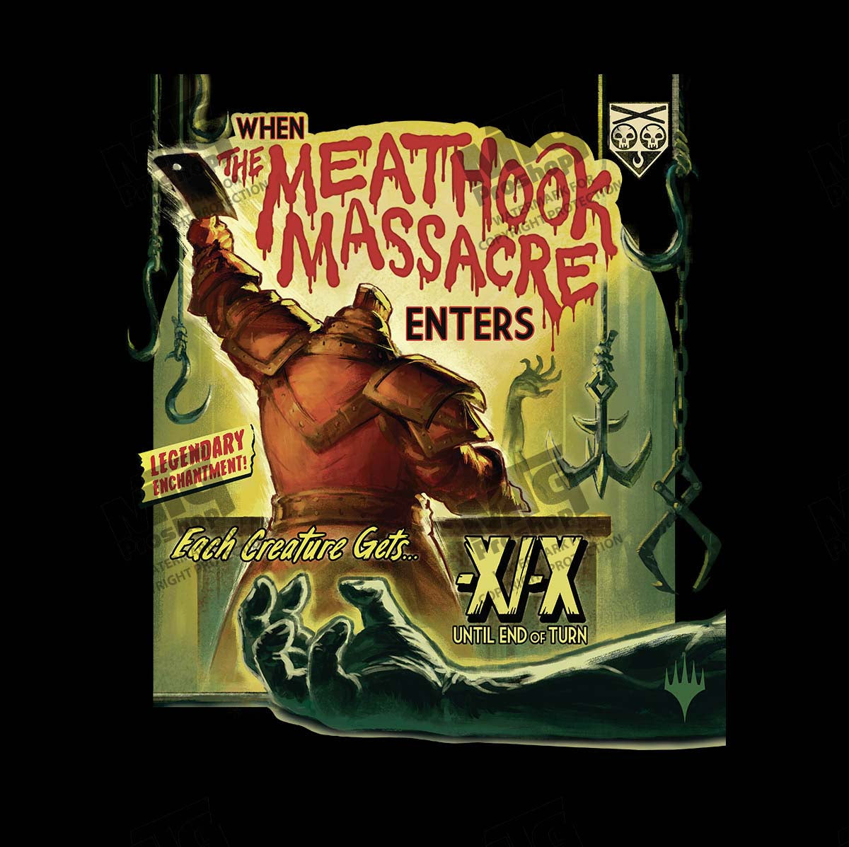 Innistrad Remastered The Meathook Massacre Printed Graphic Tee for Magic: The Gathering