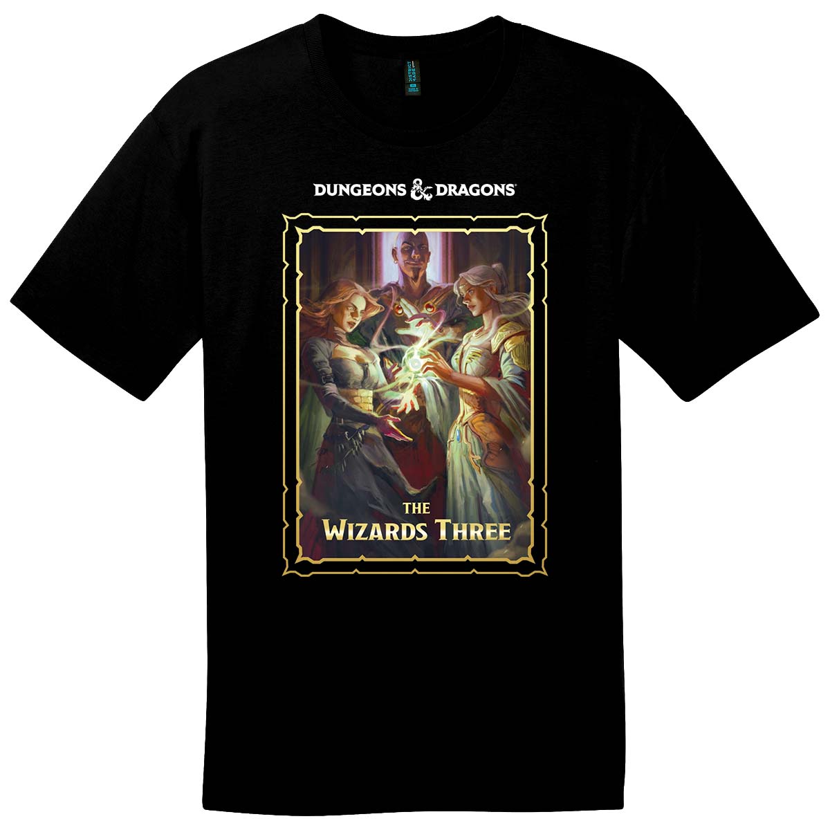 Vecna: Eve of Ruin Wizards Three Printed Graphic Tee in Black for Dungeons & Dragons Men's Front | Ultra PRO International