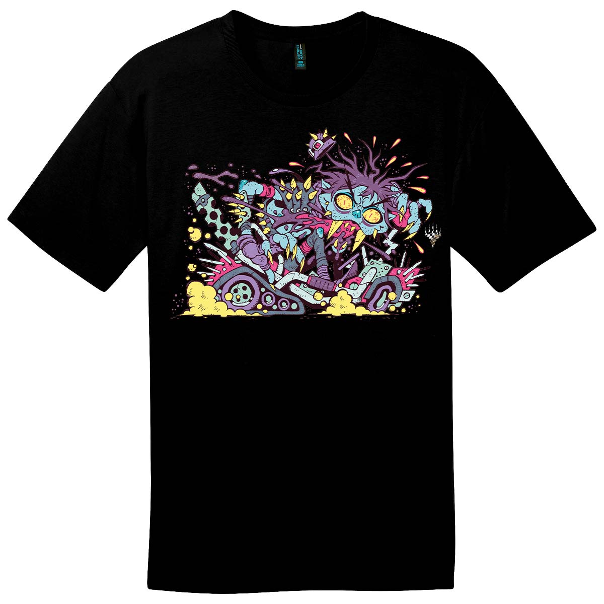 Aetherdrift Racer Creature Gas Guzzler Printed Graphic Tee for Magic: The Gathering