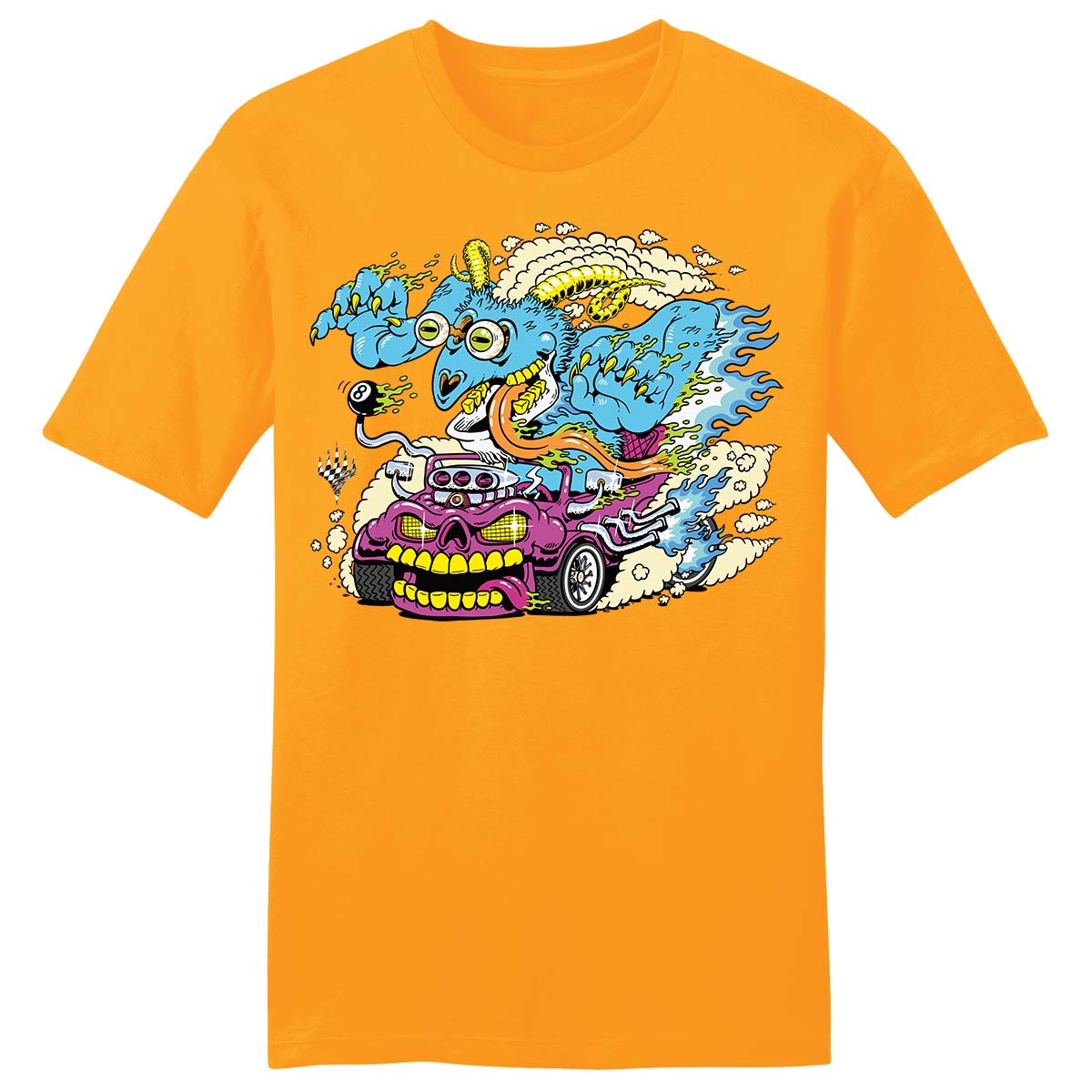 Aetherdrift Racer Creature The Speed Demon Printed Graphic Tee for Magic: The Gathering