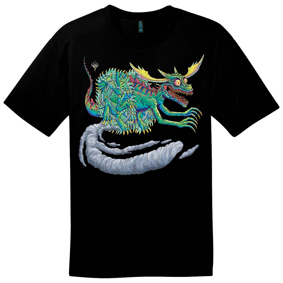 Aetherdrift Racer Creature Agonasaur Rex Printed Graphic Tee for Magic: The Gathering