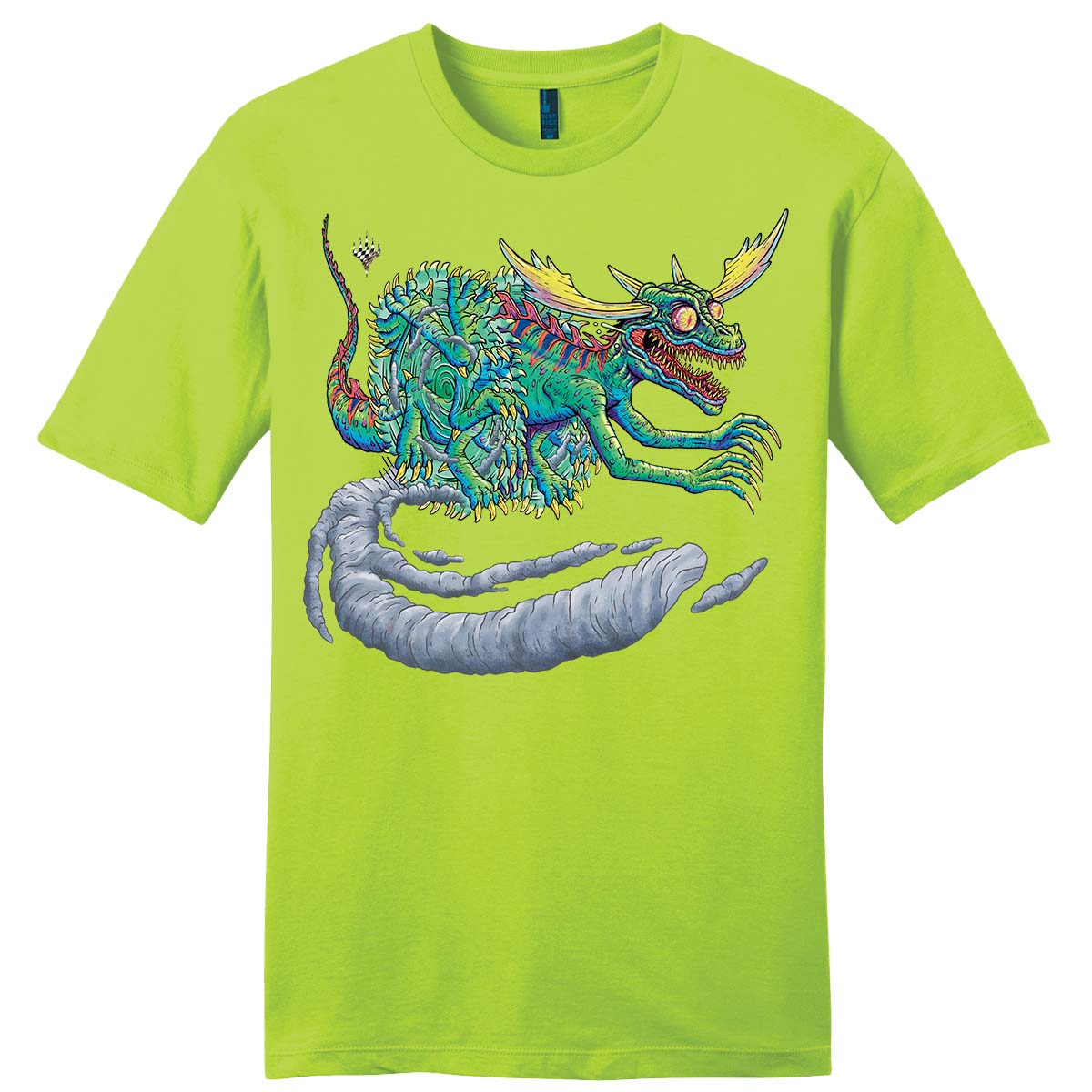 Aetherdrift Racer Creature Agonasaur Rex Printed Graphic Tee for Magic: The Gathering