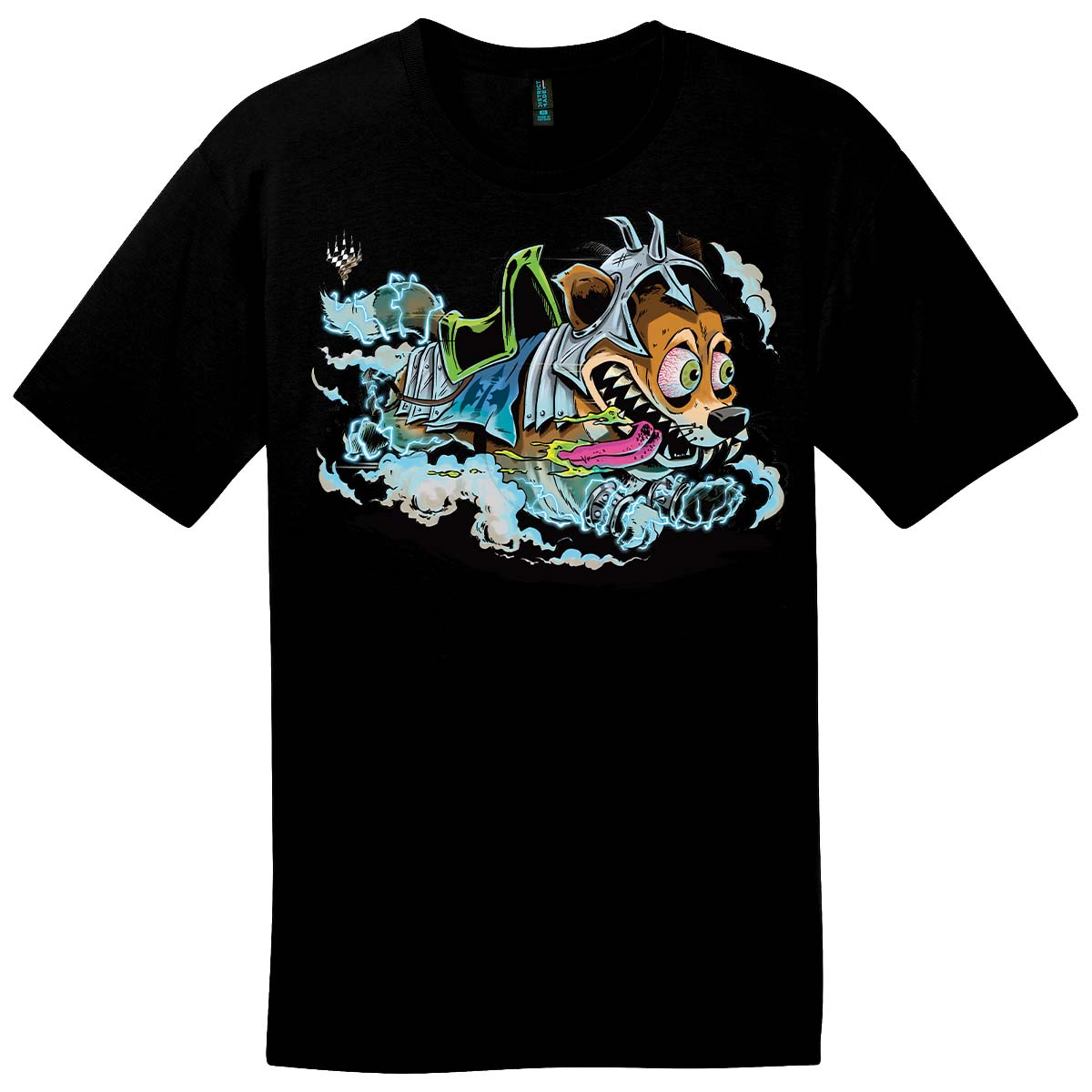 Aetherdrift Racer Creature District Mascot Printed Graphic Tee for Magic: The Gathering