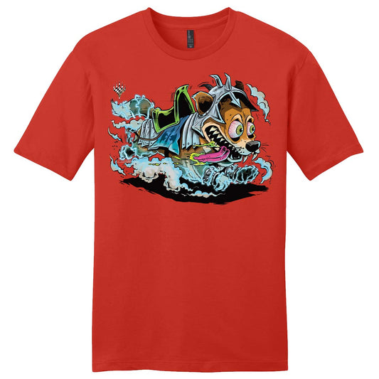 Aetherdrift Racer Creature District Mascot Printed Graphic Tee for Magic: The Gathering