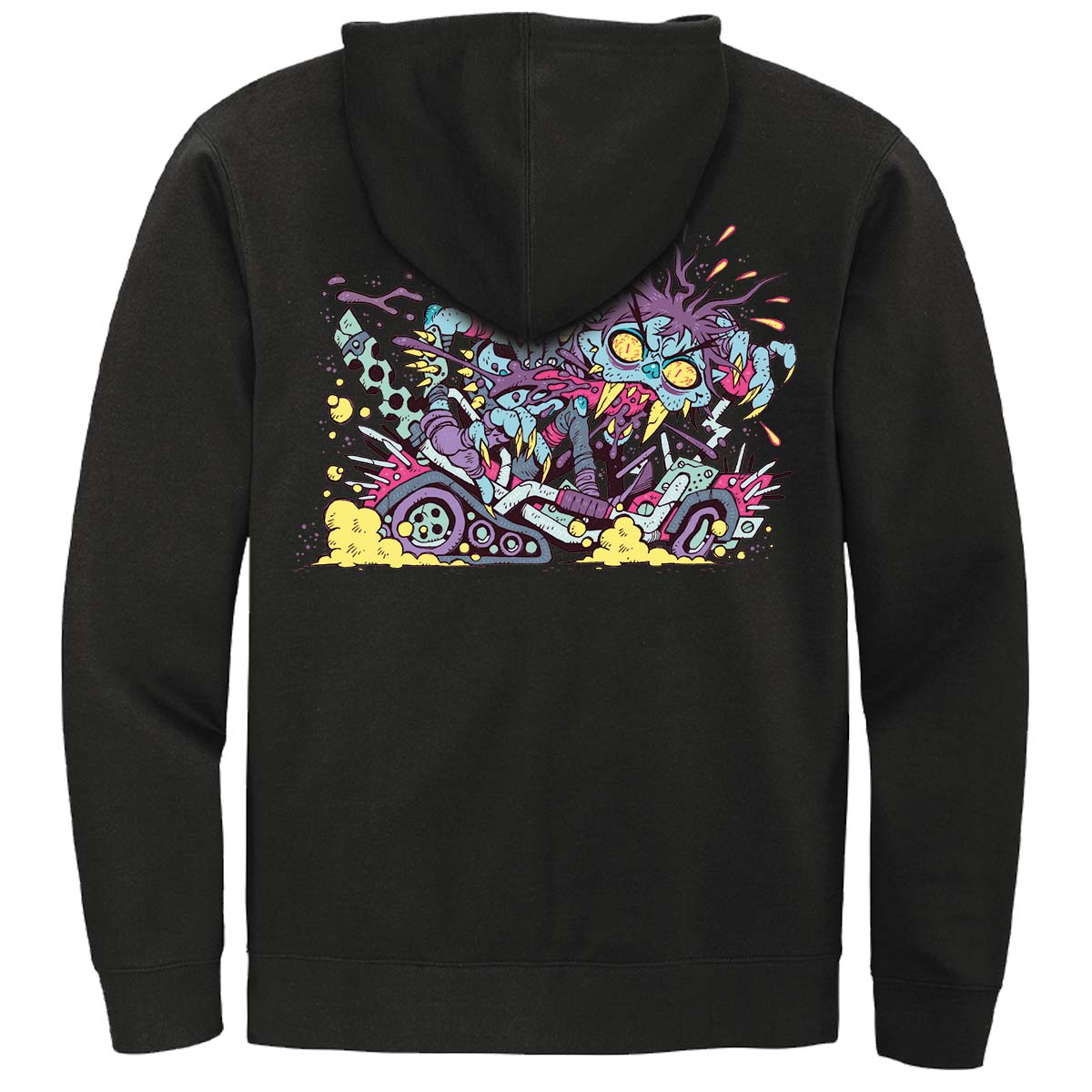 Aetherdrift Racer Creature Gas Guzzler Printed Hoodie for Magic: The Gathering