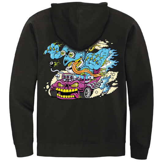 Aetherdrift Racer Creature  The Speed Demon Printed Hoodie for Magic: The Gathering