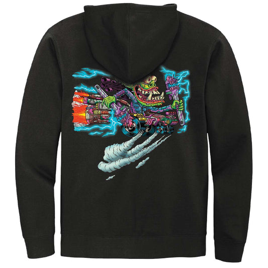 Aetherdrift Racer Creature Burnout Bashtronaut Printed Hoodie for Magic: The Gathering