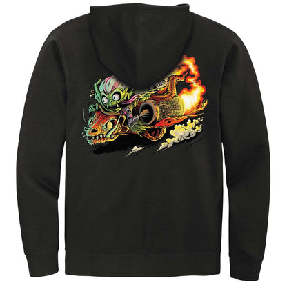 Aetherdrift Racer Creature Draconautics Engineer Printed Hoodie for Magic: The Gathering