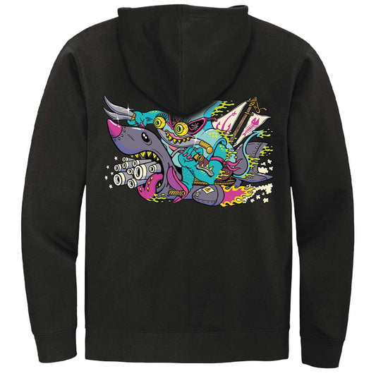 Aetherdrift Racer Creature Fearless Swashbuckler Printed Hoodie for Magic: The Gathering