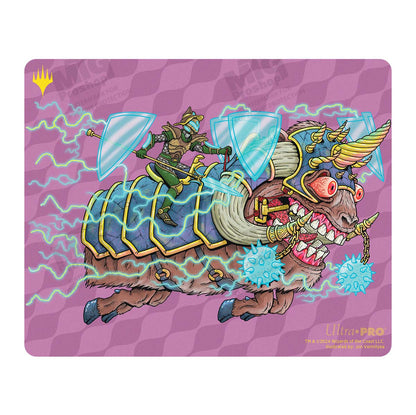 Aetherdrift Printed Mousepad - Racer Creature Bulwark Ox for Magic: The Gathering Art