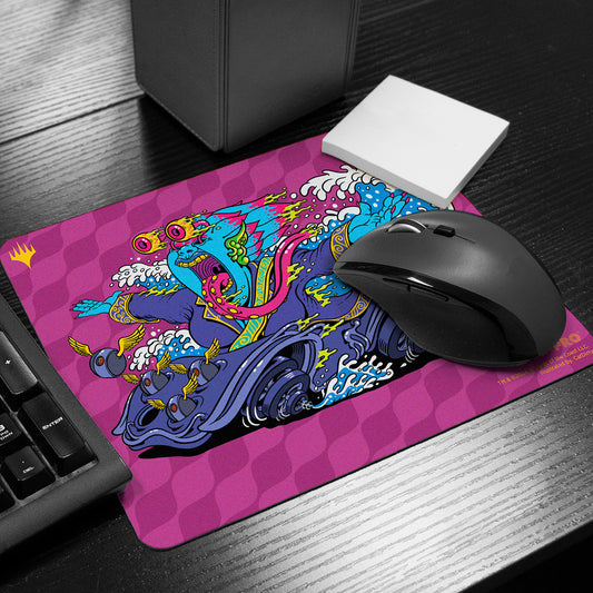 Aetherdrift Printed Mousepad - Racer Creature Mindspring Merfolk for Magic: The Gathering Front