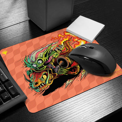 Aetherdrift Printed Mousepad - Racer Creature Draconautics Engineer for Magic: The Gathering Front