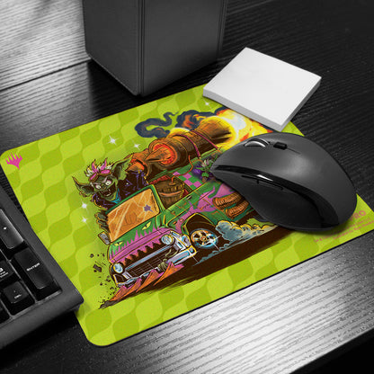 Aetherdrift Printed Mousepad - Racer Creature Howlsquad Heavy for Magic: The Gathering Front