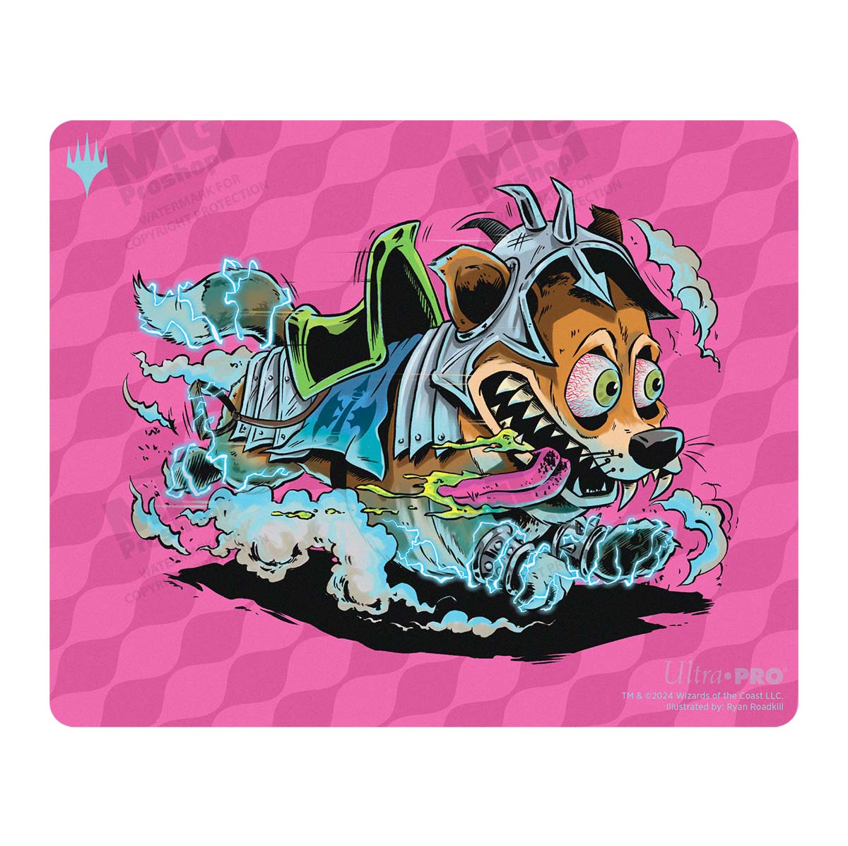 Aetherdrift Printed Mousepad - Racer Creature District Mascot for Magic: The Gathering Art