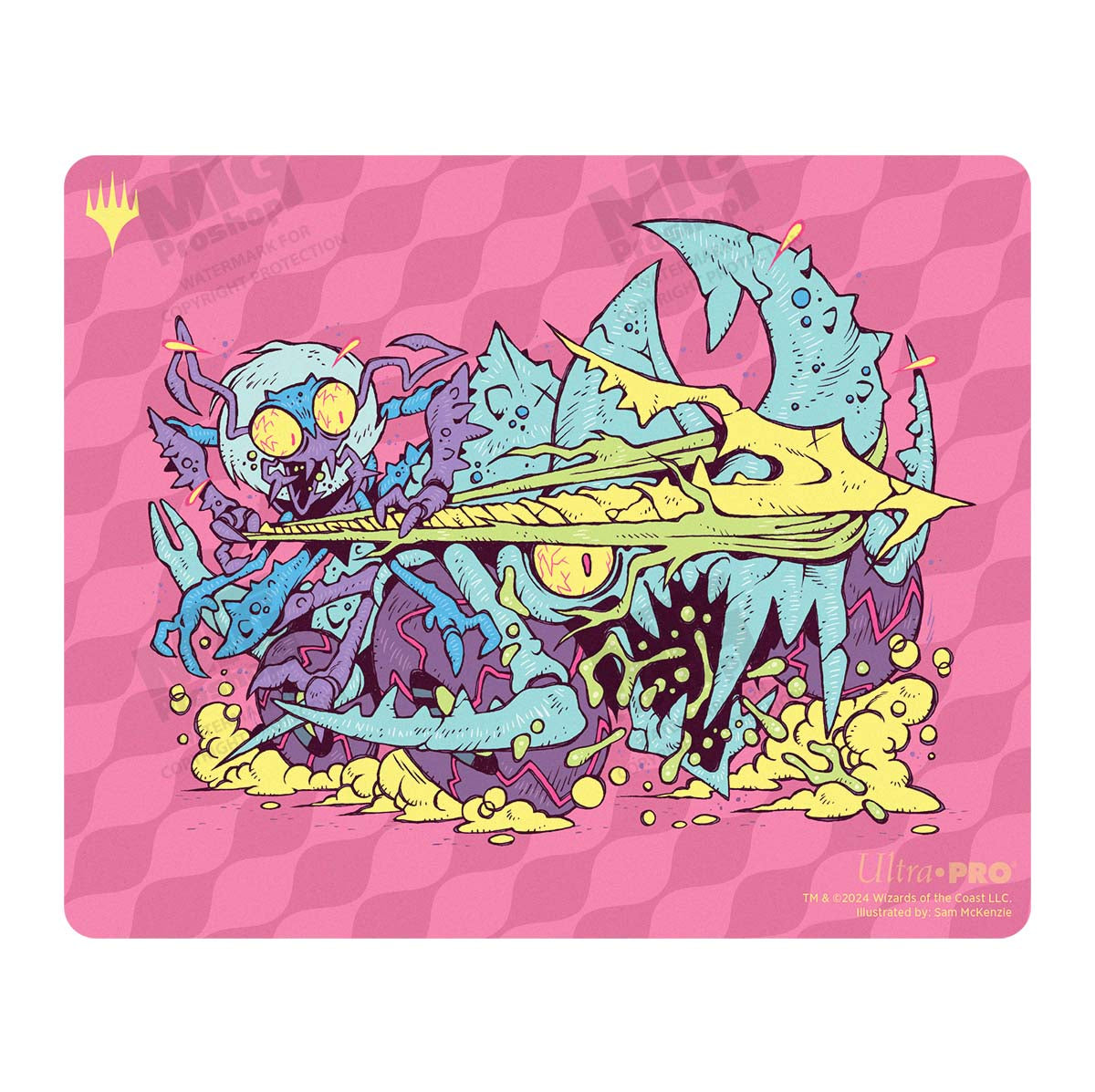 Aetherdrift Printed Mousepad - Racer Creature Webstrike Elite for Magic: The Gathering Art