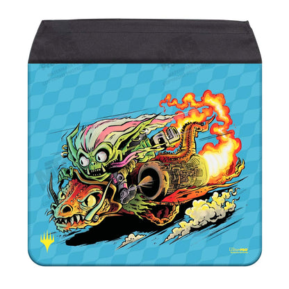 Aetherdrift Bag Flap - Racer Creature Draconautics Engineer for Magic: The Gathering Art