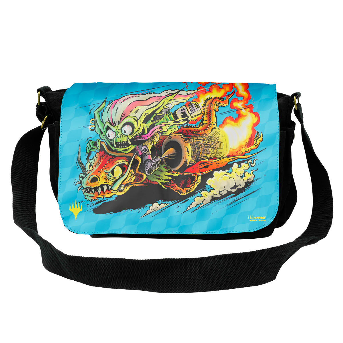 Aetherdrift Bag Flap - Racer Creature Draconautics Engineer for Magic: The Gathering with Bag. Bag sold separately.