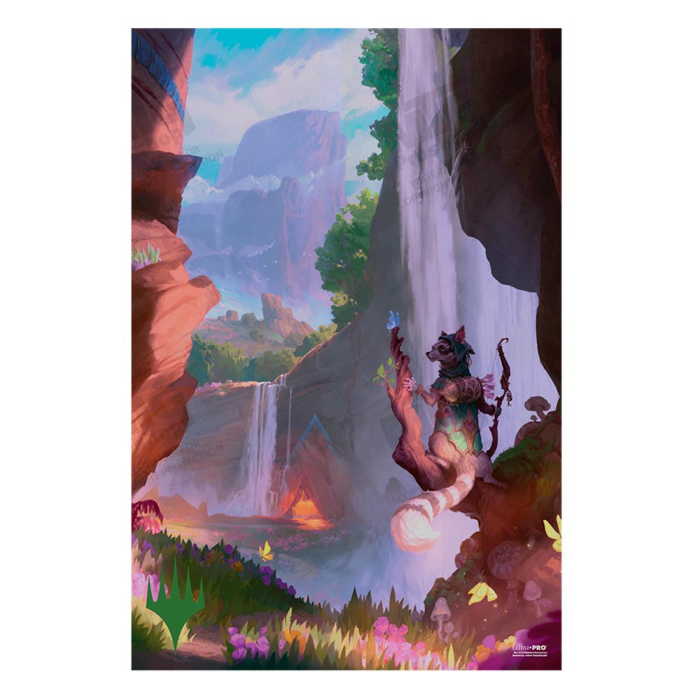 Bloomburrow Mountain (Four Seasons) Poster for Magic: The Gathering - Spring