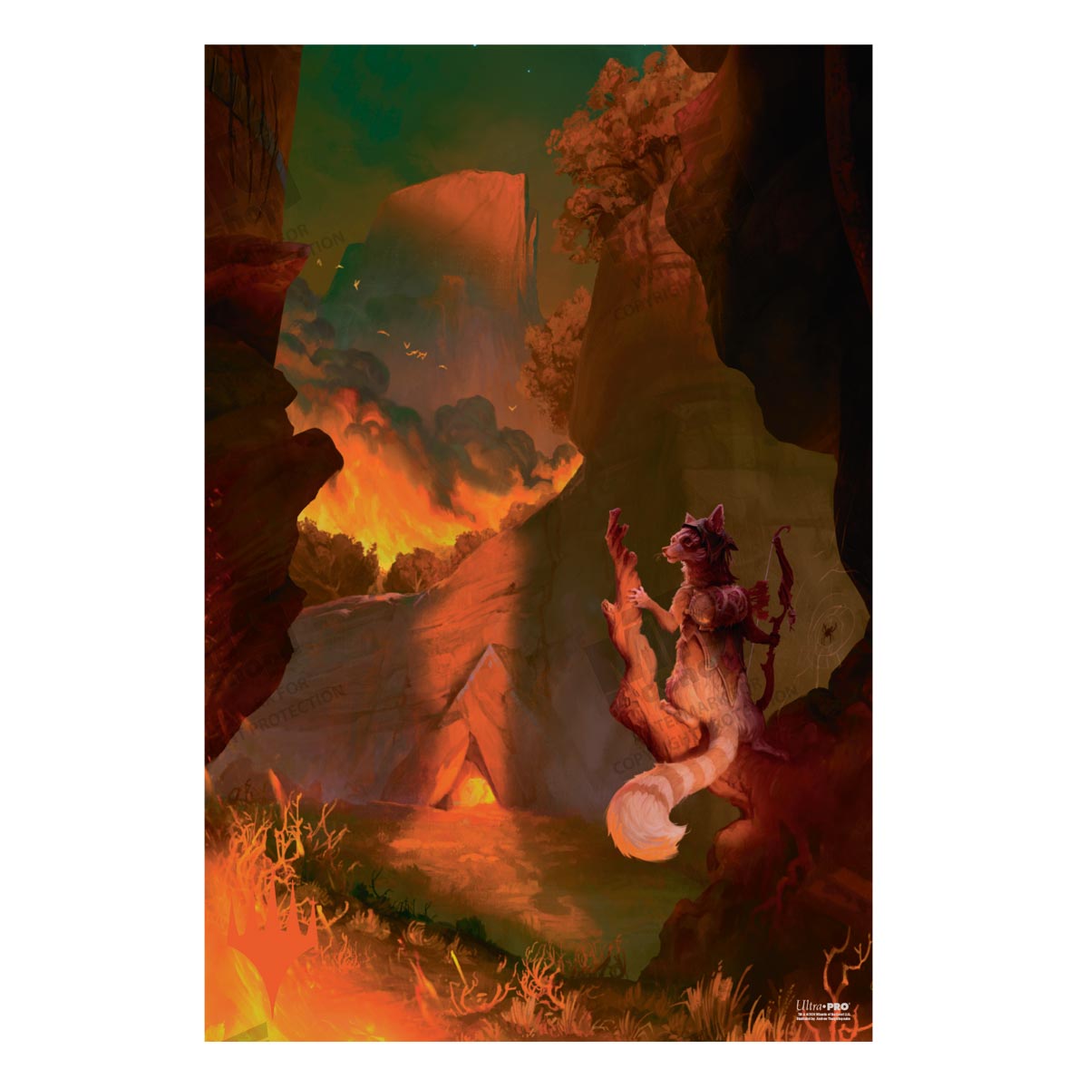 Bloomburrow Mountain (Four Seasons) Poster for Magic: The Gathering - Autumn