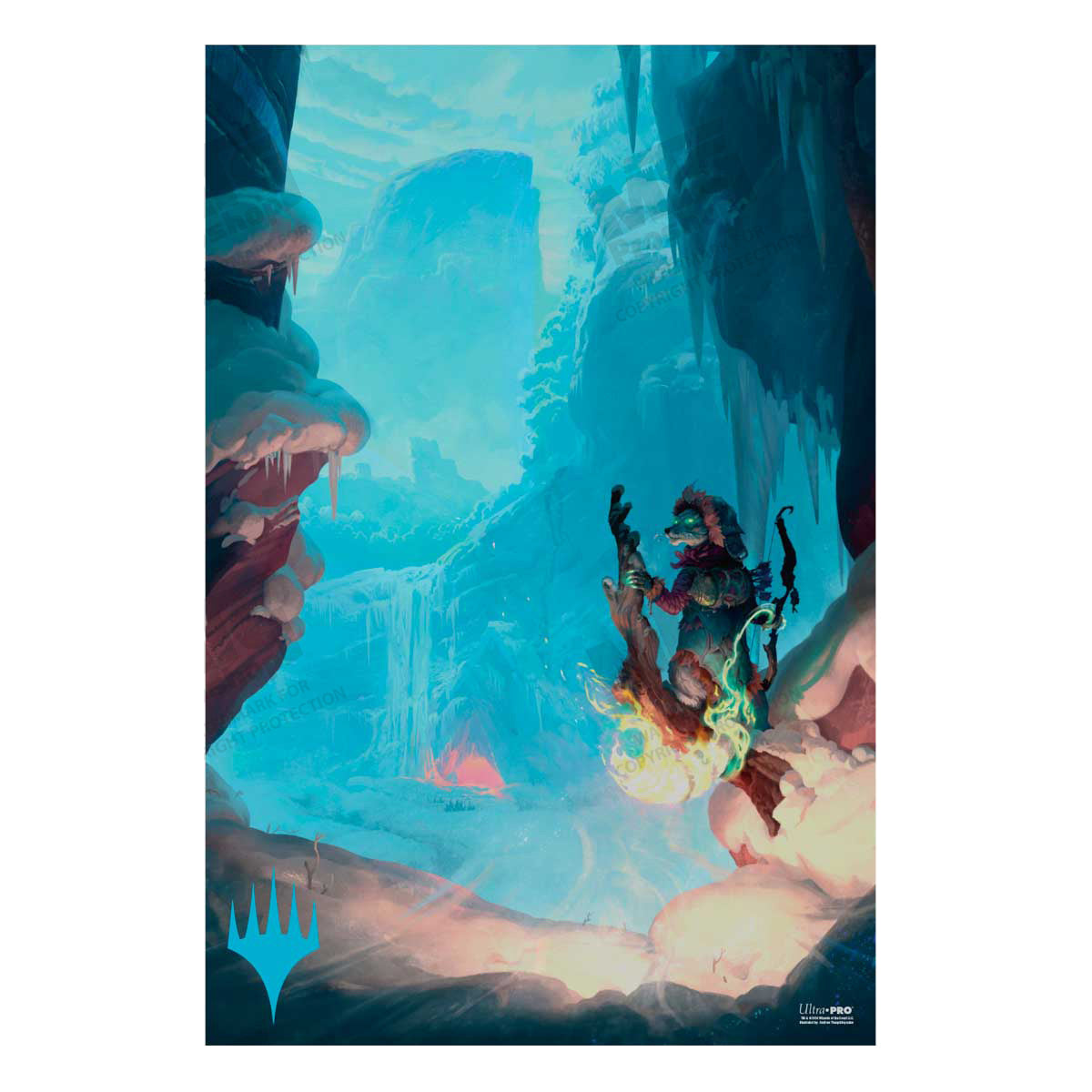 Bloomburrow Mountain (Four Seasons) Poster for Magic: The Gathering - Winter