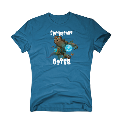 Bloomburrow Significant Otter Printed Graphic T-Shirt in Turquoise for Magic: The Gathering Womens Fit