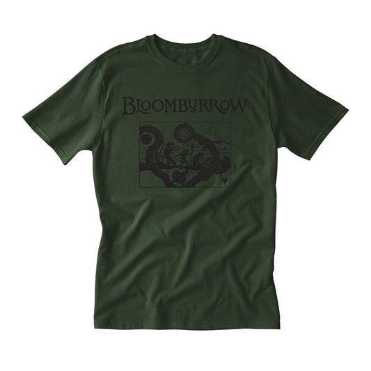 Bloomburrow Set Symbol Printed Graphic Tee in Thyme Green for Magic: The Gathering - Men's Front