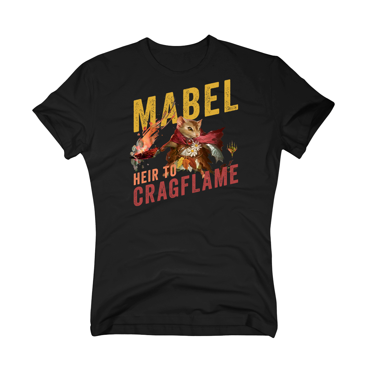 Magic: The Gathering Bloomburrow Printed Graphic Tee - Mabel, Heir to Cragflame Womens Fit Front