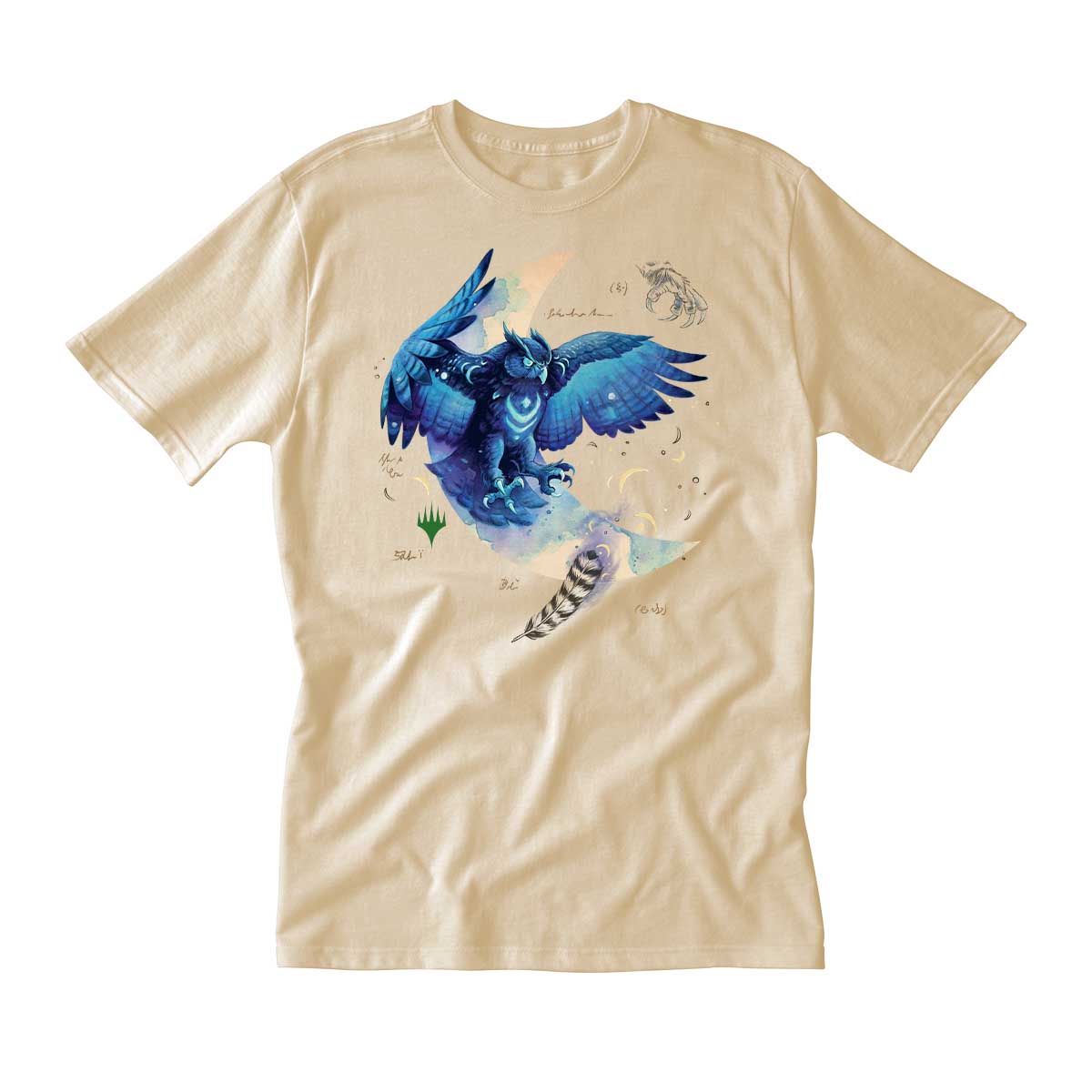 Magic: The Gathering Bloomburrow Printed Graphic Tee - Elemental Spirit: Maha Mens Fit Front