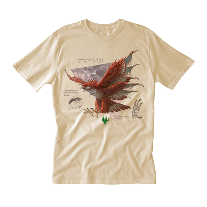 Magic: The Gathering Bloomburrow Printed Graphic Tee - Elemental Spirit: Dragonhawk Mens Fit Front