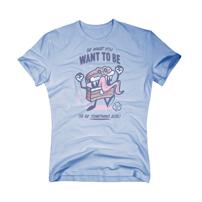 D&D 2024 Mimic Printed Tee in Ice Blue - Be What You Want To Be Women's Fit