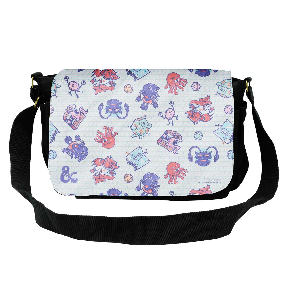 “Charming Creatures” Pattern Bag Flap for Dungeons & Dragons with Bag. Bag sold separately.