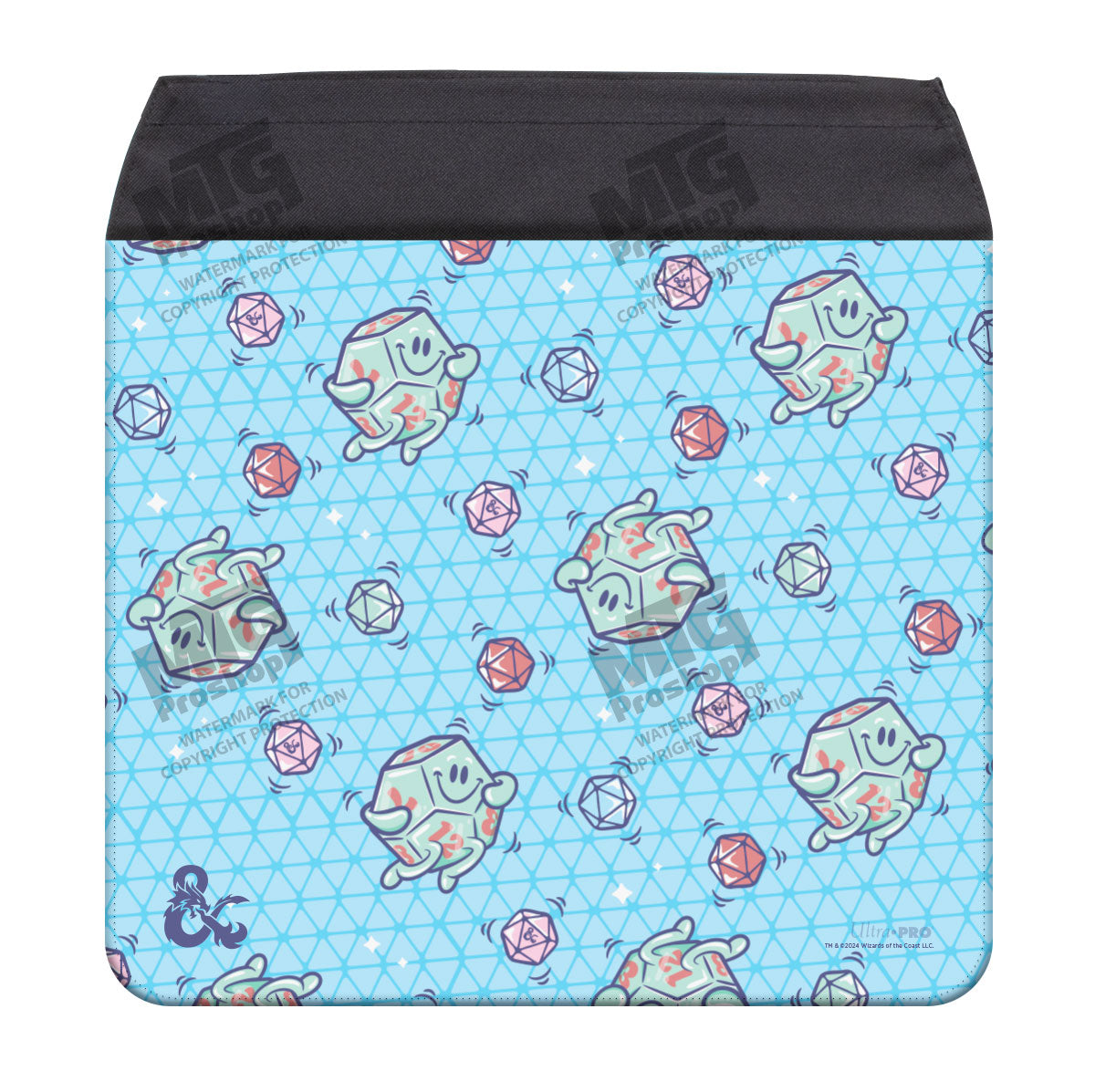 “Delightful Dice Pattern” Bag Flap for Dungeons & Dragons Art